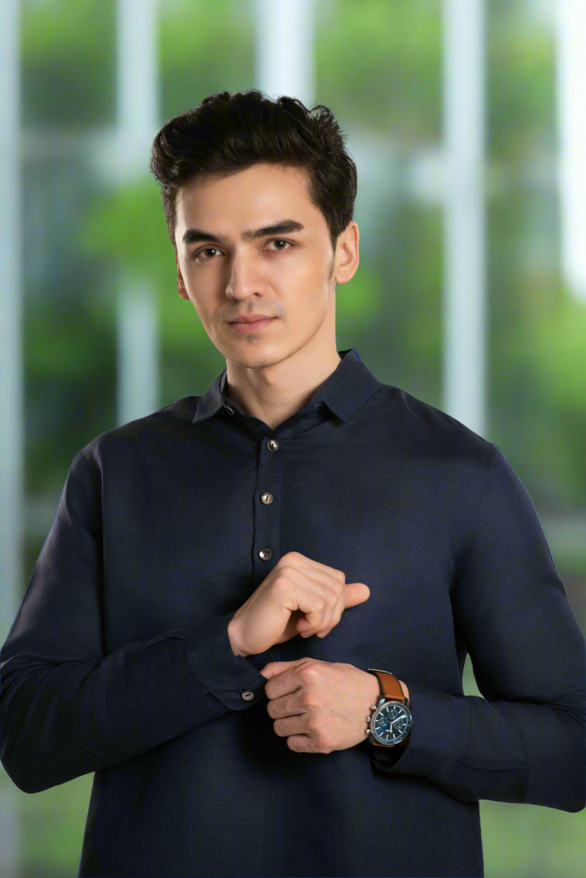 Navy Blue Shirt for men