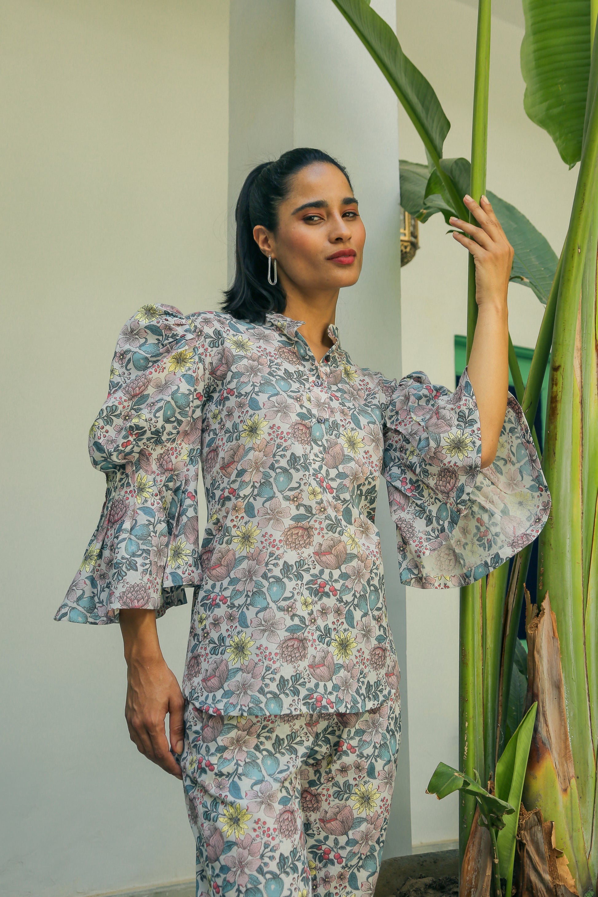 Women’s Floral Print Co-Ord Set Co-Ord Set Short Co-Ord Set