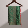 Green and Red Shaded Banarasi Semi-Silk Dupatta with Zari Weave Dupatta