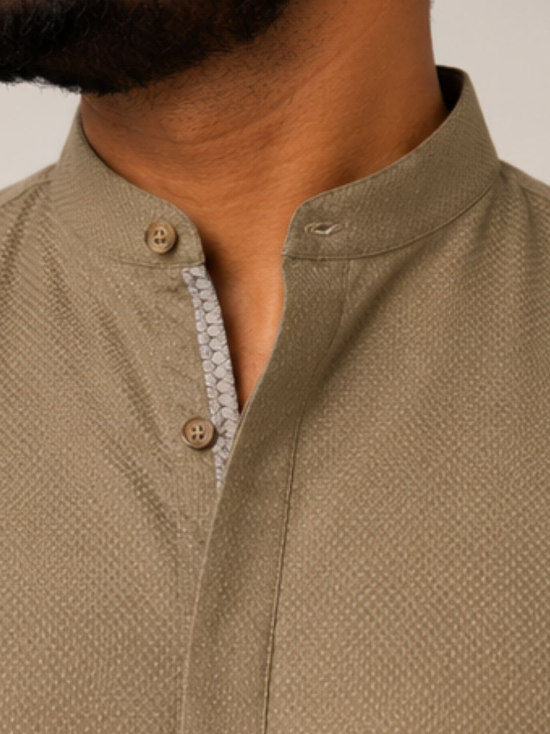 Cotton Dobby Shirt - Fern Green