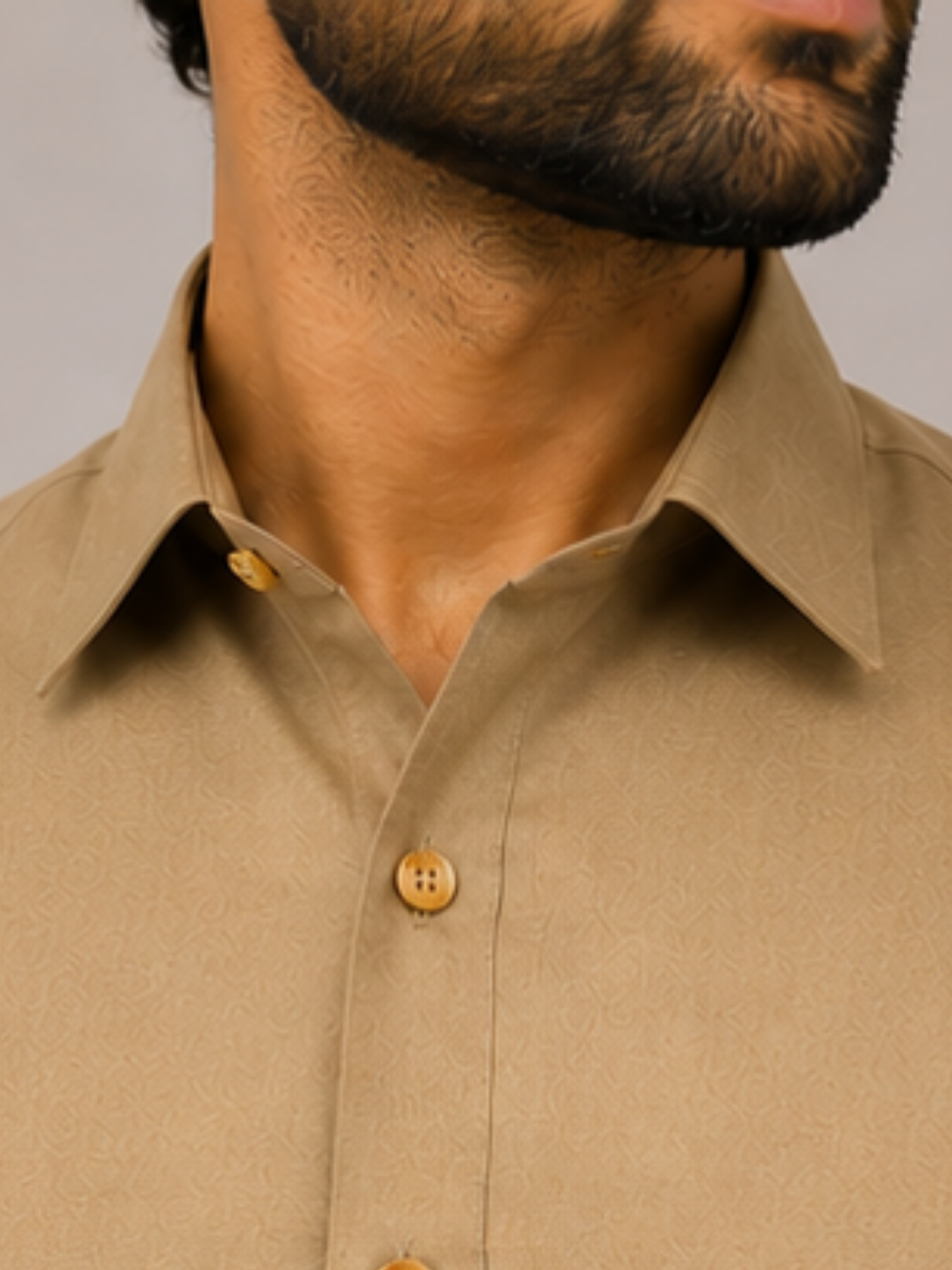 Pathani Kurta set - Khaki Beige