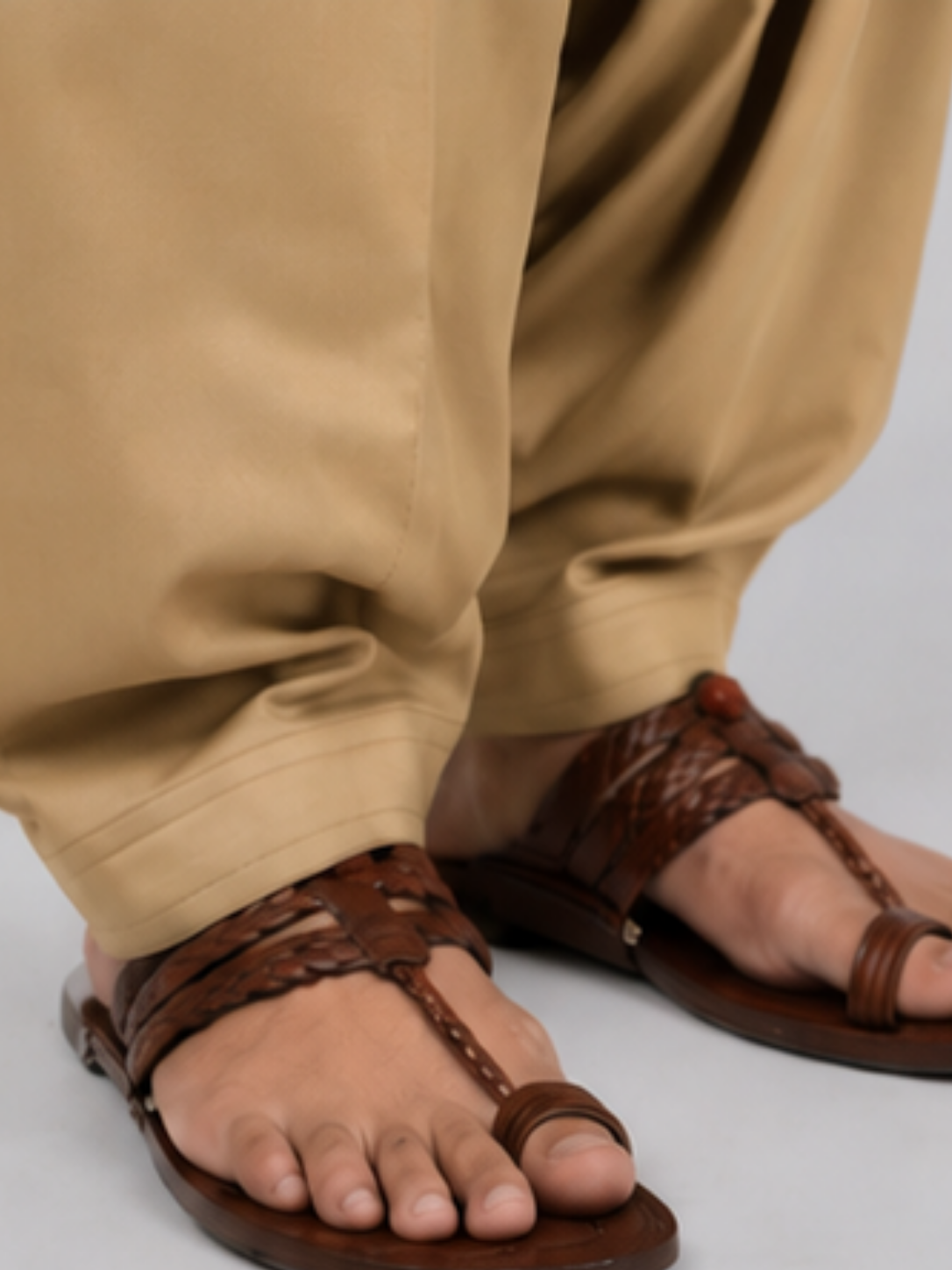 Pathani Kurta set - Khaki Beige
