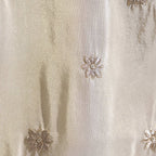 Beige and Golden Tissue Georgette Dupatta with Sequin Zari Work Dupatta