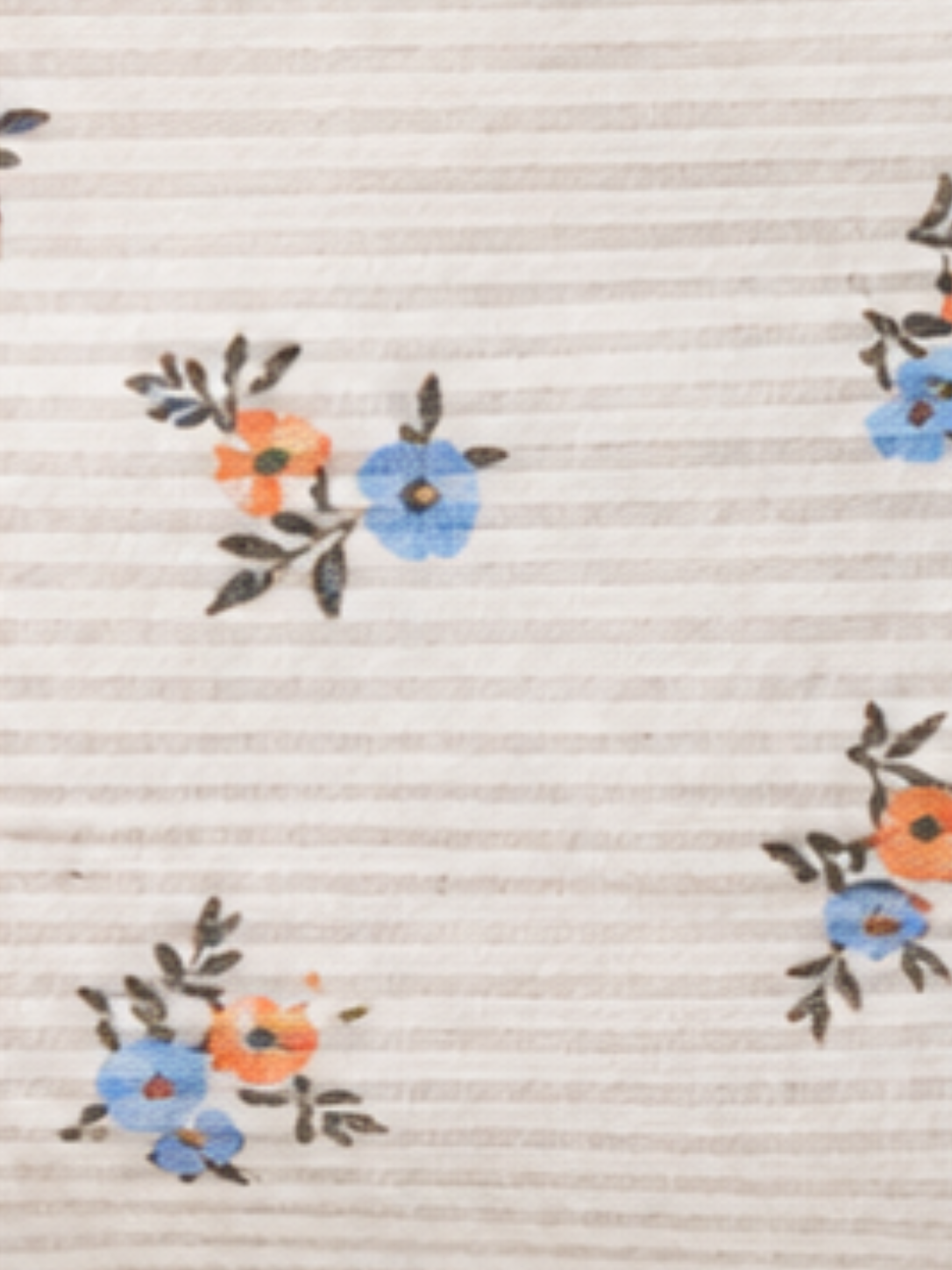 Printed Pleated Top - Baby Breath