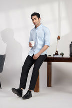 Frost Blue - Premium Cotton Formal Shirt for Men Men's Shirt Men's Shirt