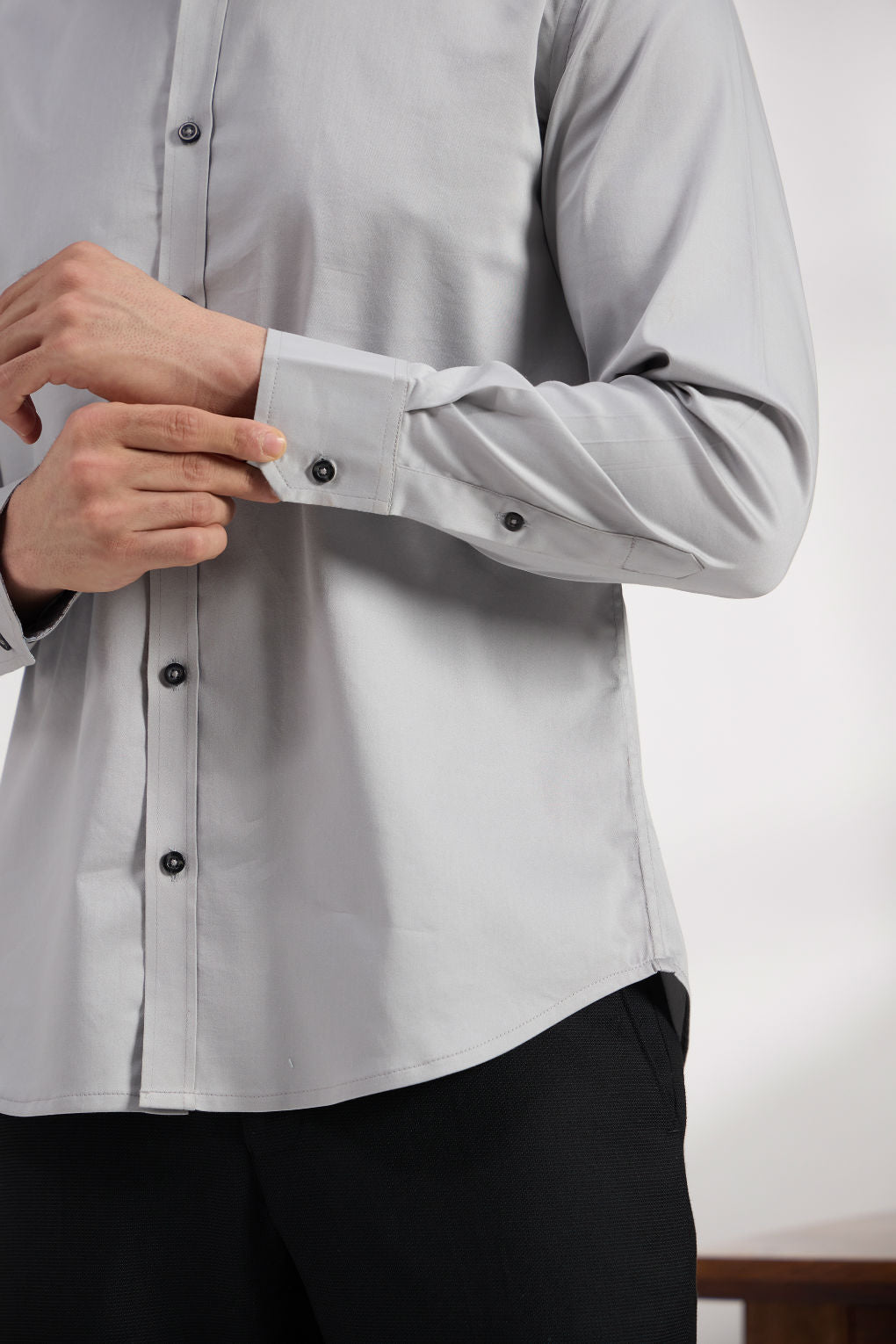 Fog Grey - Premium Cotton Formal Shirt for Men Men's Shirt Men's Shirt