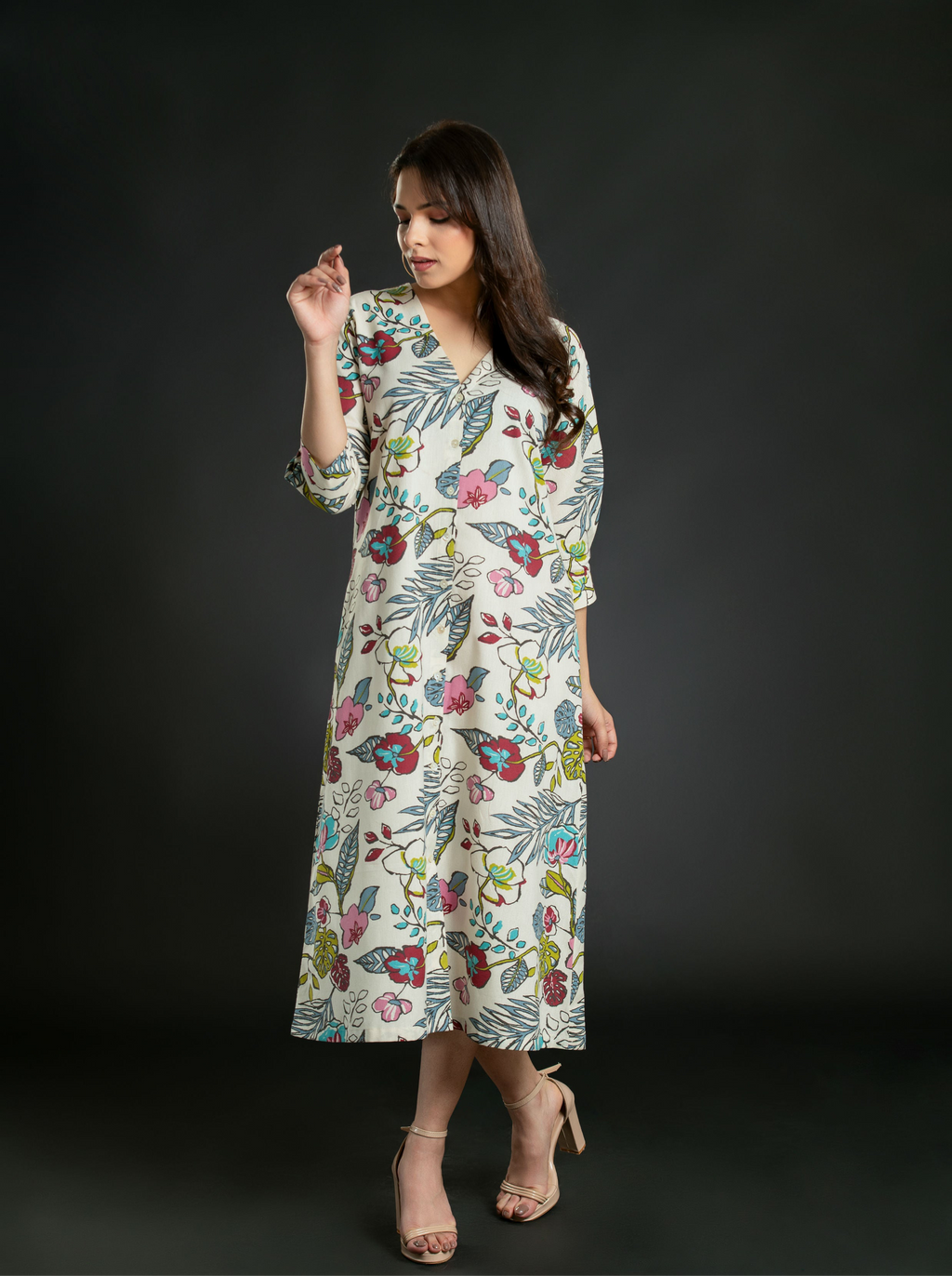 3/4 Sleeves dress for women