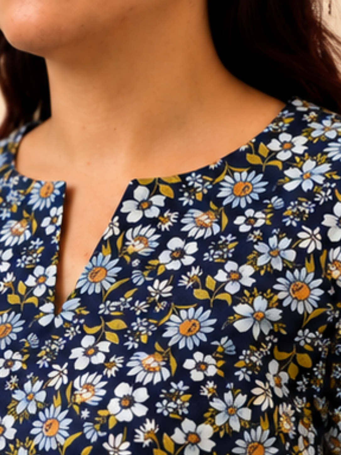 Wing Top - White Daisy