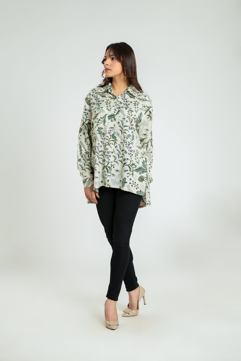 Women's Floral Oversize Fit Shirt