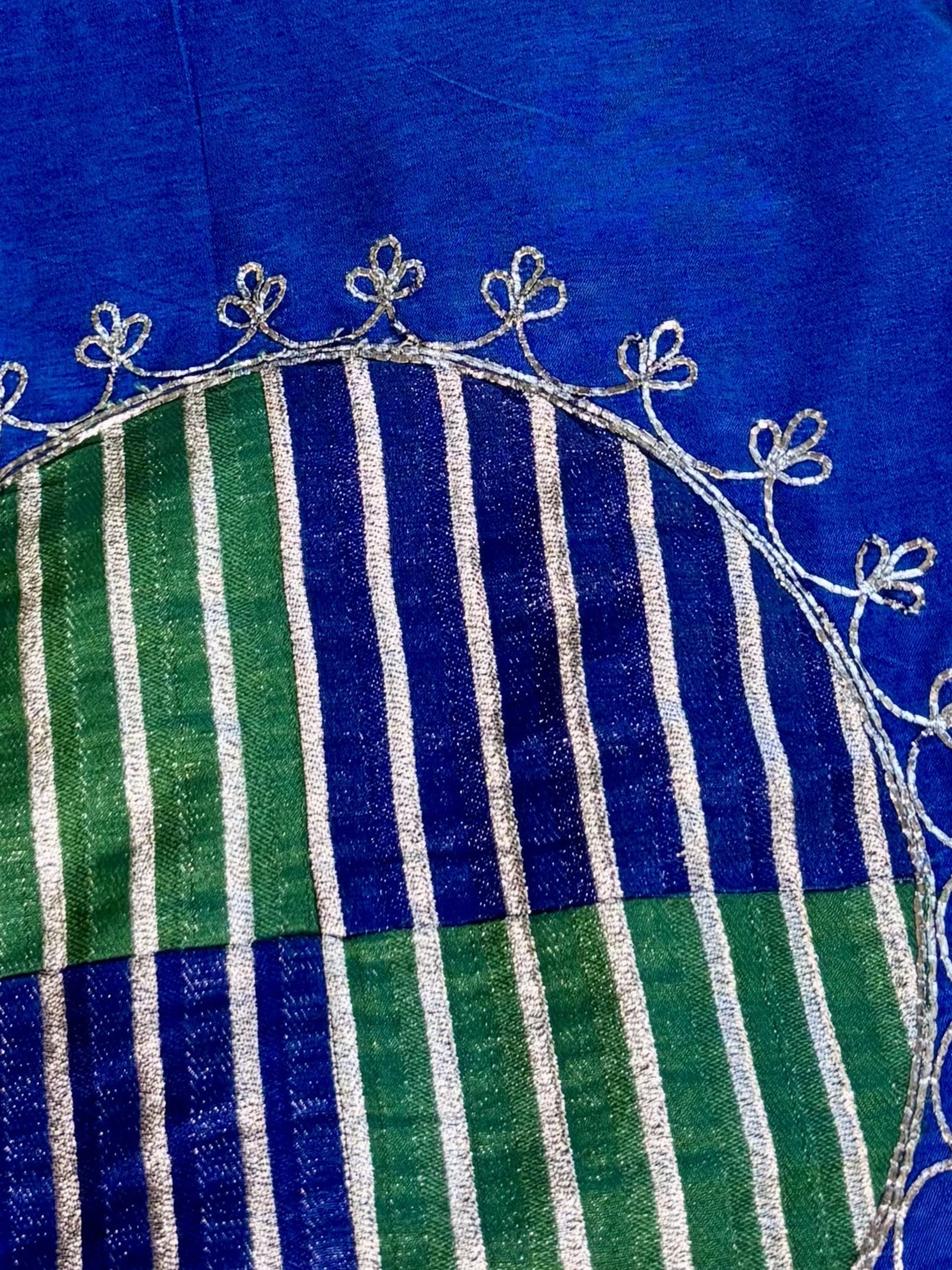 Aiyana - Traditional Geometric Pattern Silk Woven Women Suit