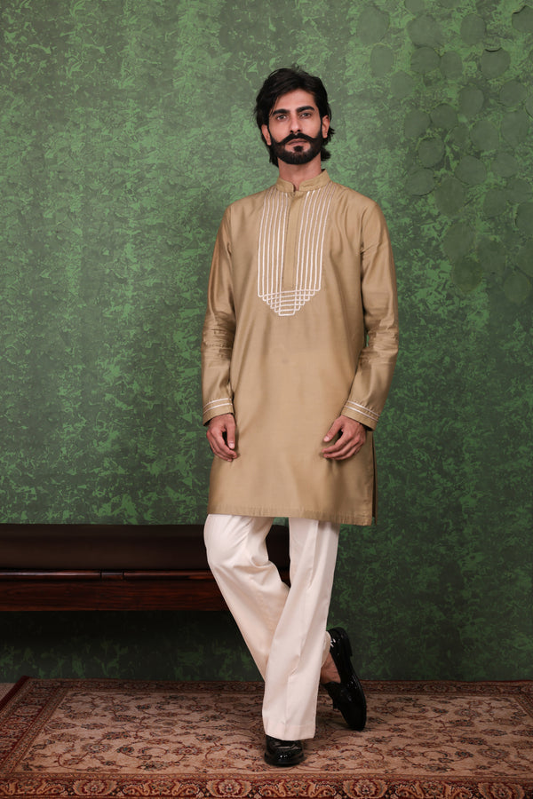 Tarana - Men's Sage Green Kurta Pant Set