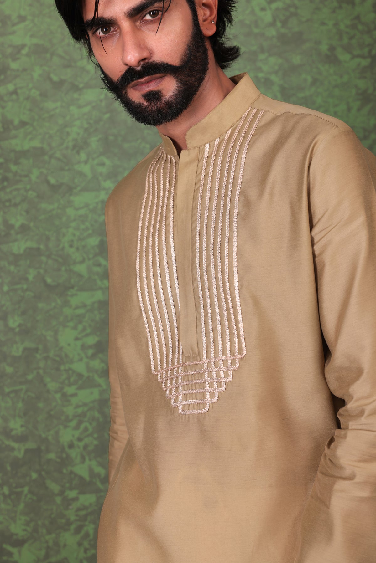 Tarana - Men's Sage Green Kurta Pant Set