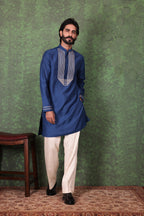 Tarana - Men's Royal Blue Kurta Pant Set
