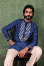 Tarana - Men's Royal Blue Kurta Pant Set