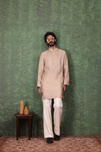 Tarana - Men's Beige Kurta Pant Set