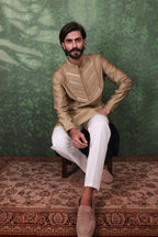 Gulzar - Men's Designer Sage Green Kurta Pant Set