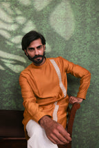 Dastoor - Men's Mustard Cotton Kurta set