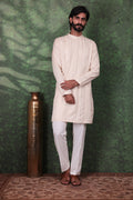 Dastoor - Men's Beige Cotton Kurta set