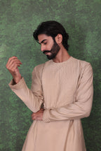 Mizaaj - Men's Beige Kurta set