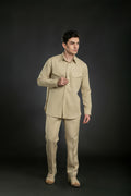 Men's Flap Pocket Linen Co-Ord Co-Ord Set