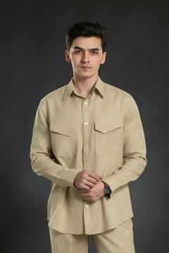 Twin Flap Pocket Linen Shirt