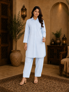 Classic Pathani Set - Blue