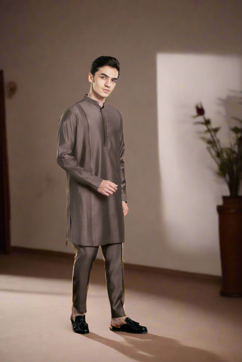Brown Kurta set for men