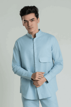 Flap Pocket Linen Shirt