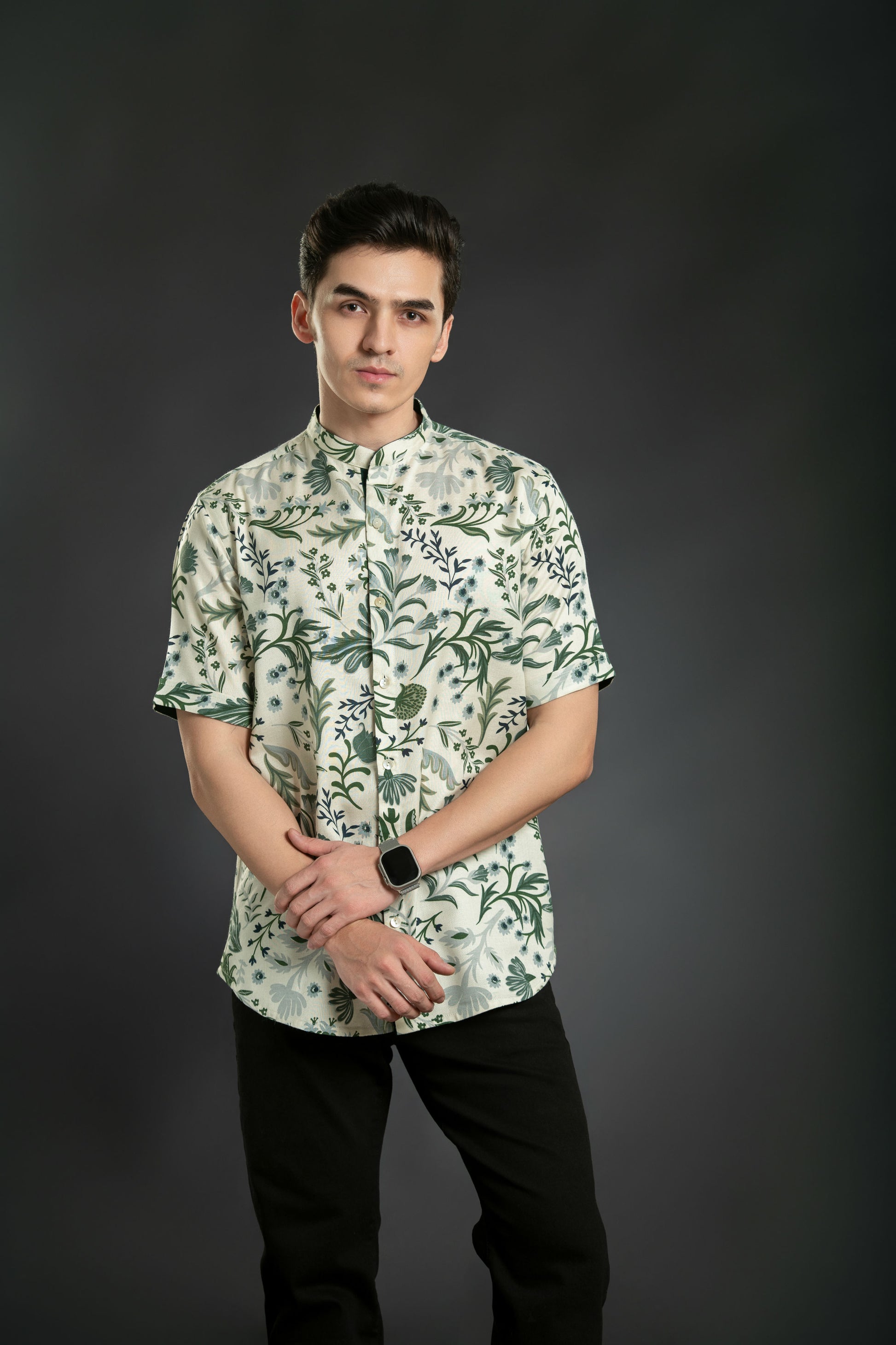 Buy Green floral Men's shirt 
