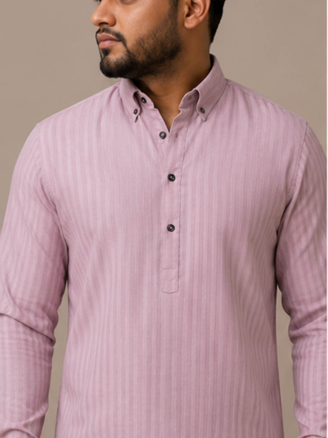 Buy Pink Short Kurta for Men