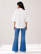 Buy White Shirt for Women - Dolman Sleeves