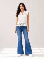 Cap Sleeve Lace Top
