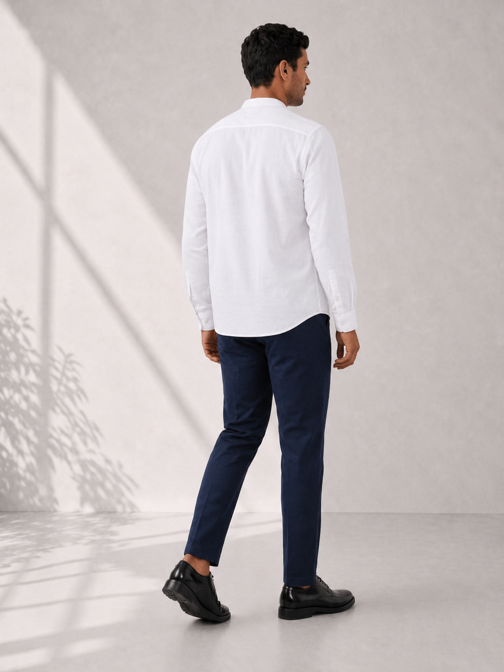 Cotton Dobby Shirt - Mystique White