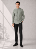 Cotton Dobby Shirt - Jade Green