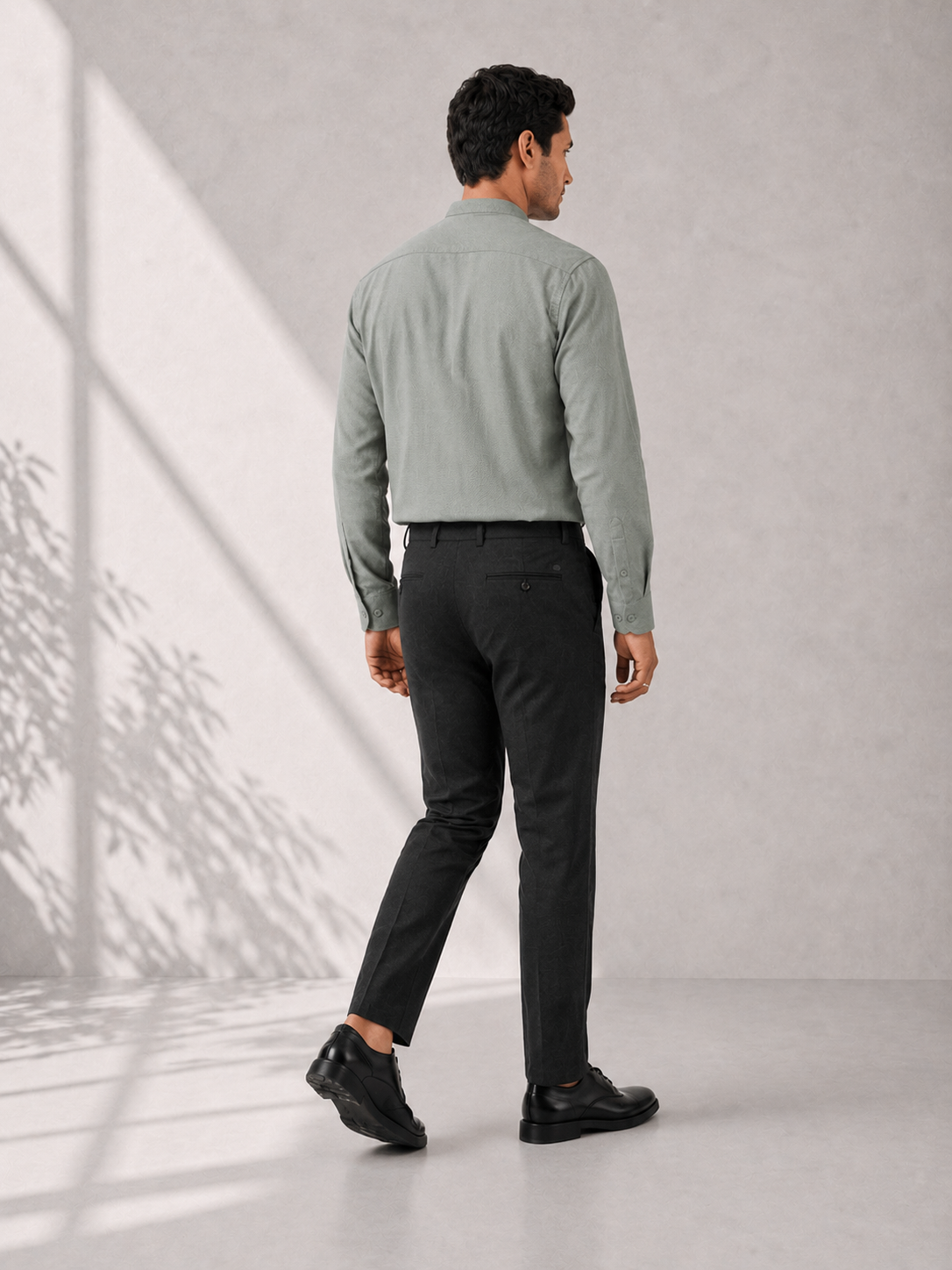 Cotton Dobby Shirt - Jade Green