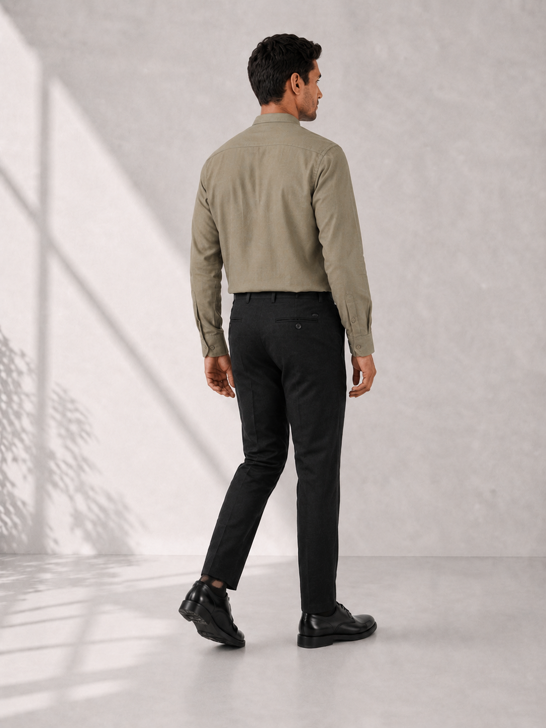 Cotton Dobby Shirt - Fern Green