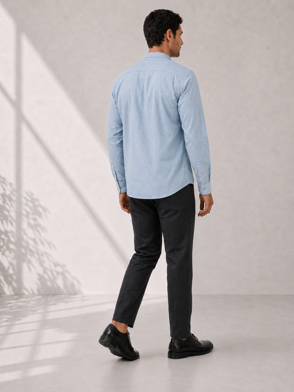 Cotton Dobby Shirt - Army Blue