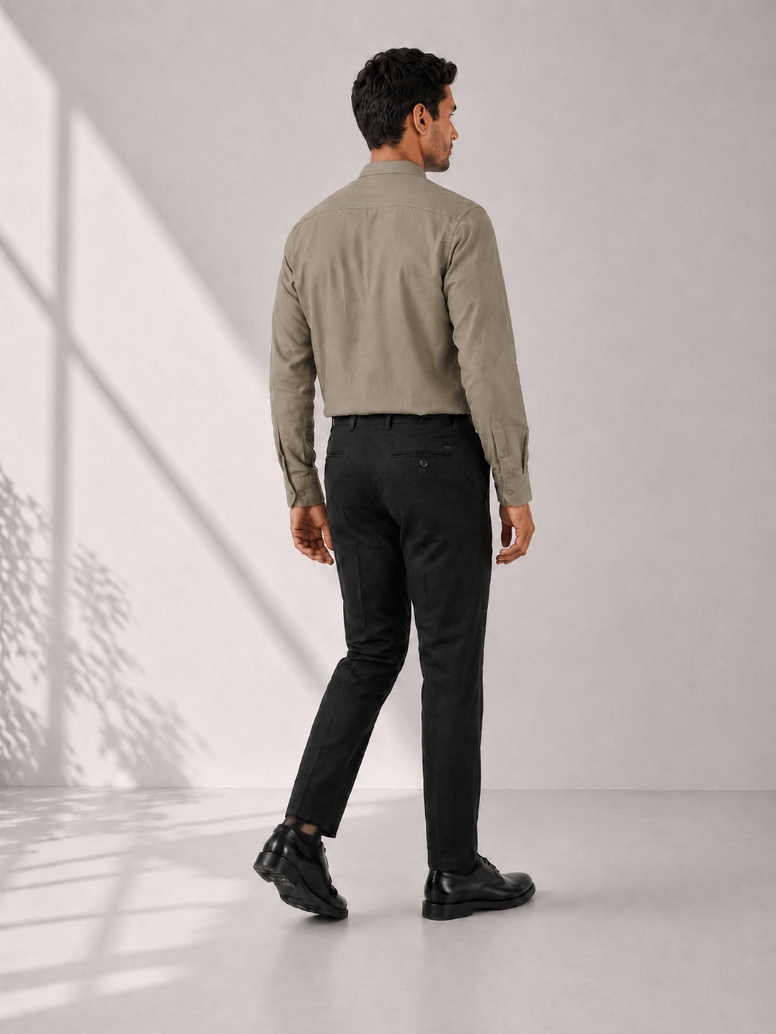 Cotton Dobby Shirt - Fern Green