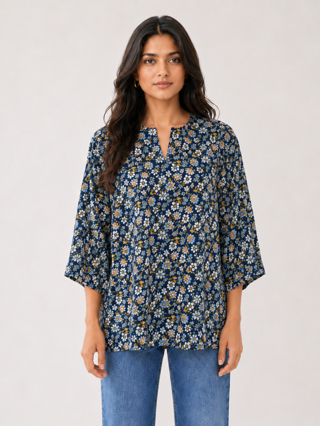Wing Top - White Daisy