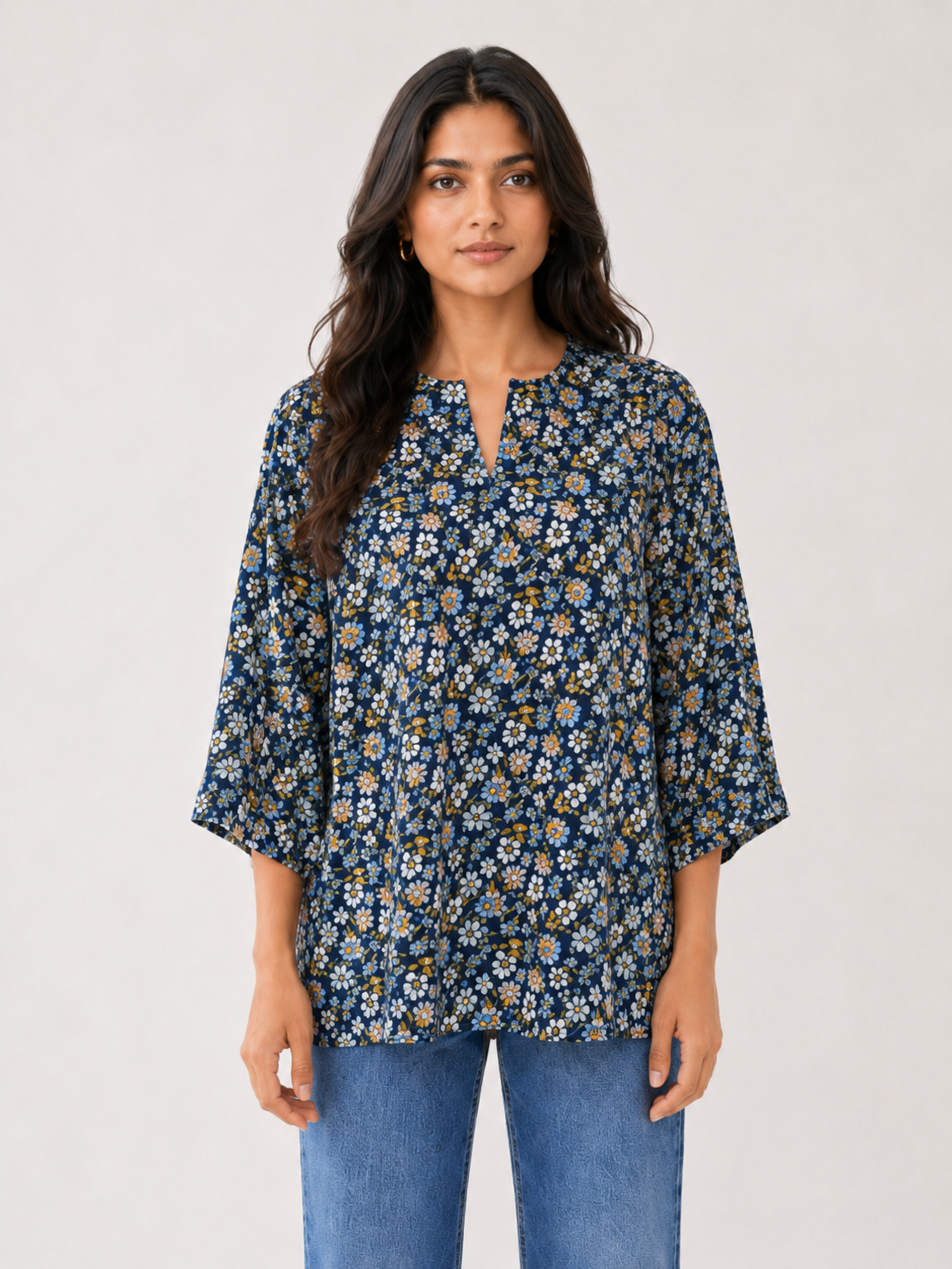 Wing Top - White Daisy
