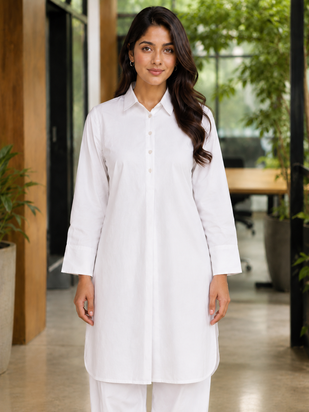 Noor Classic Pathani Set - White