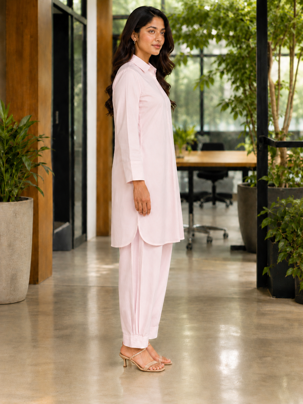 Noor Classic Pathani Set - Pink