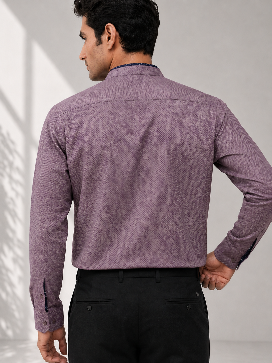 Comfort Fabric Purple Shirt for Men