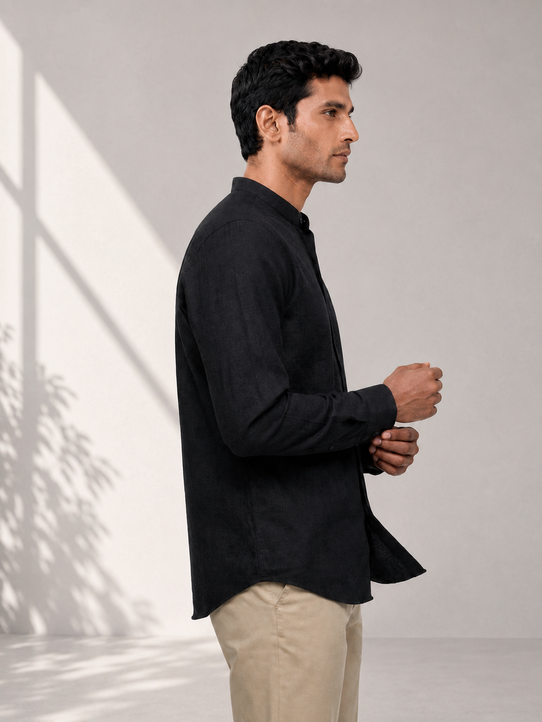 Cotton Black Shirt for men