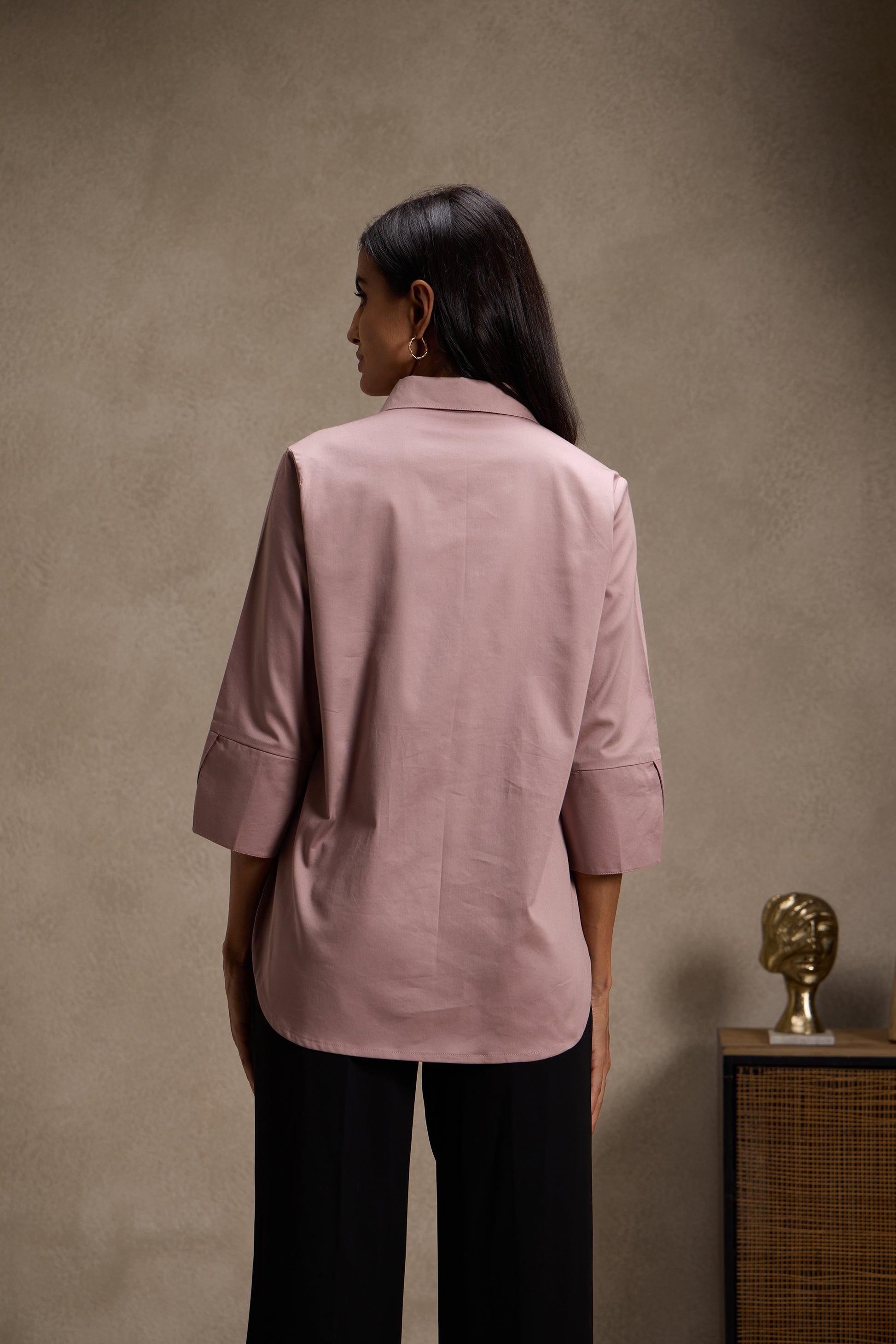 Cotton Satin Women's Shirt