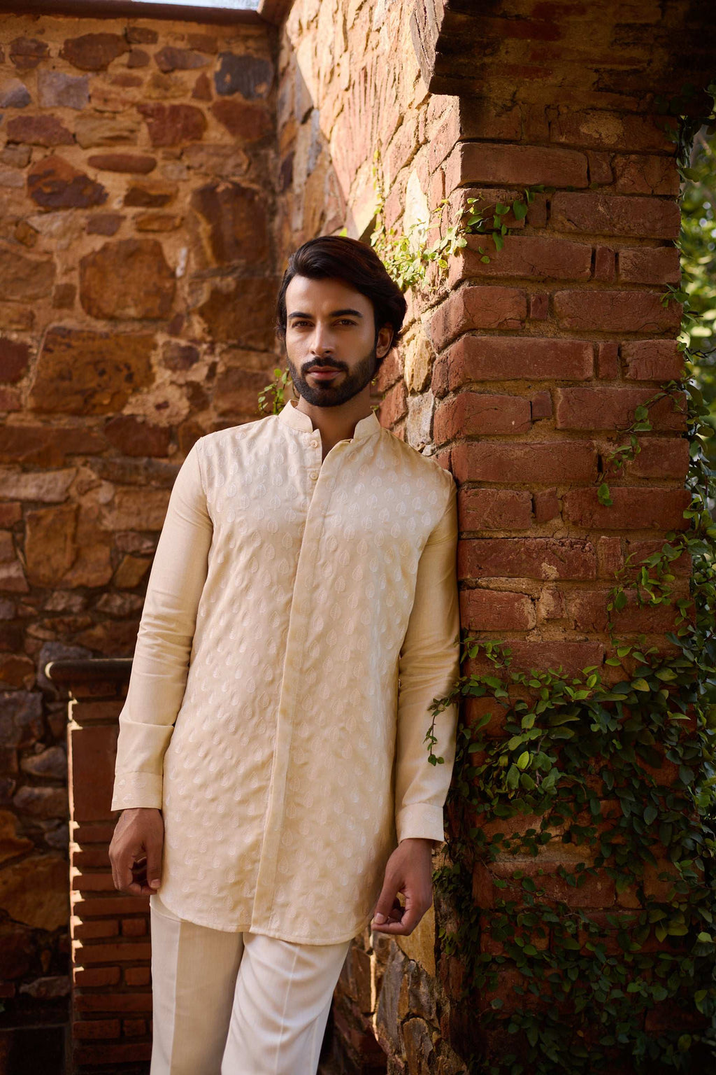 Dilshaad - Embroidered Designer Full Sleeves Kurta Set for Men Kurta Pant Set Kurta Pant Set