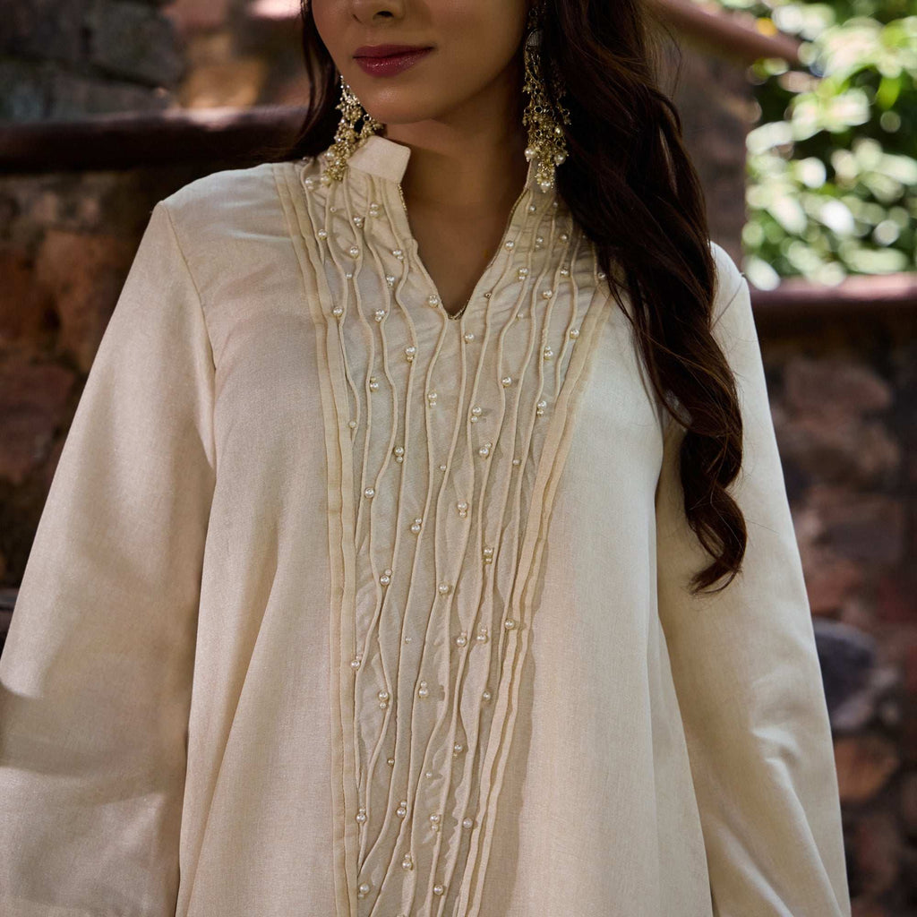 Noor - Formal & Festive Luxurious Silk Co-ords Set for Women Fusion Co-ord Set Fusion Co-ord Set