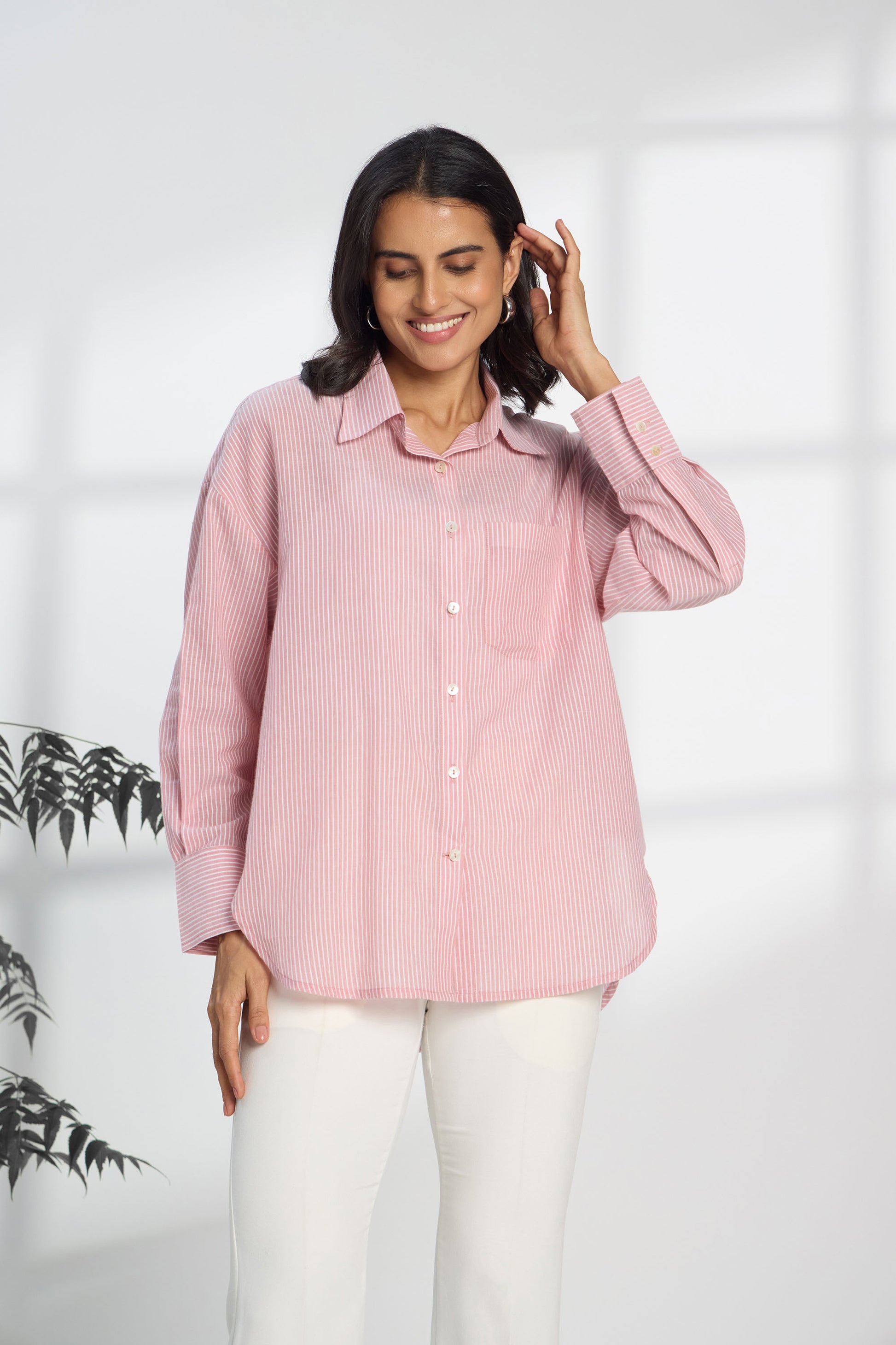 Flamingo Pink Shirt for women