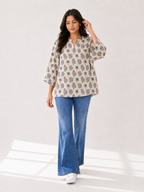 Floral Cotton Top for Women