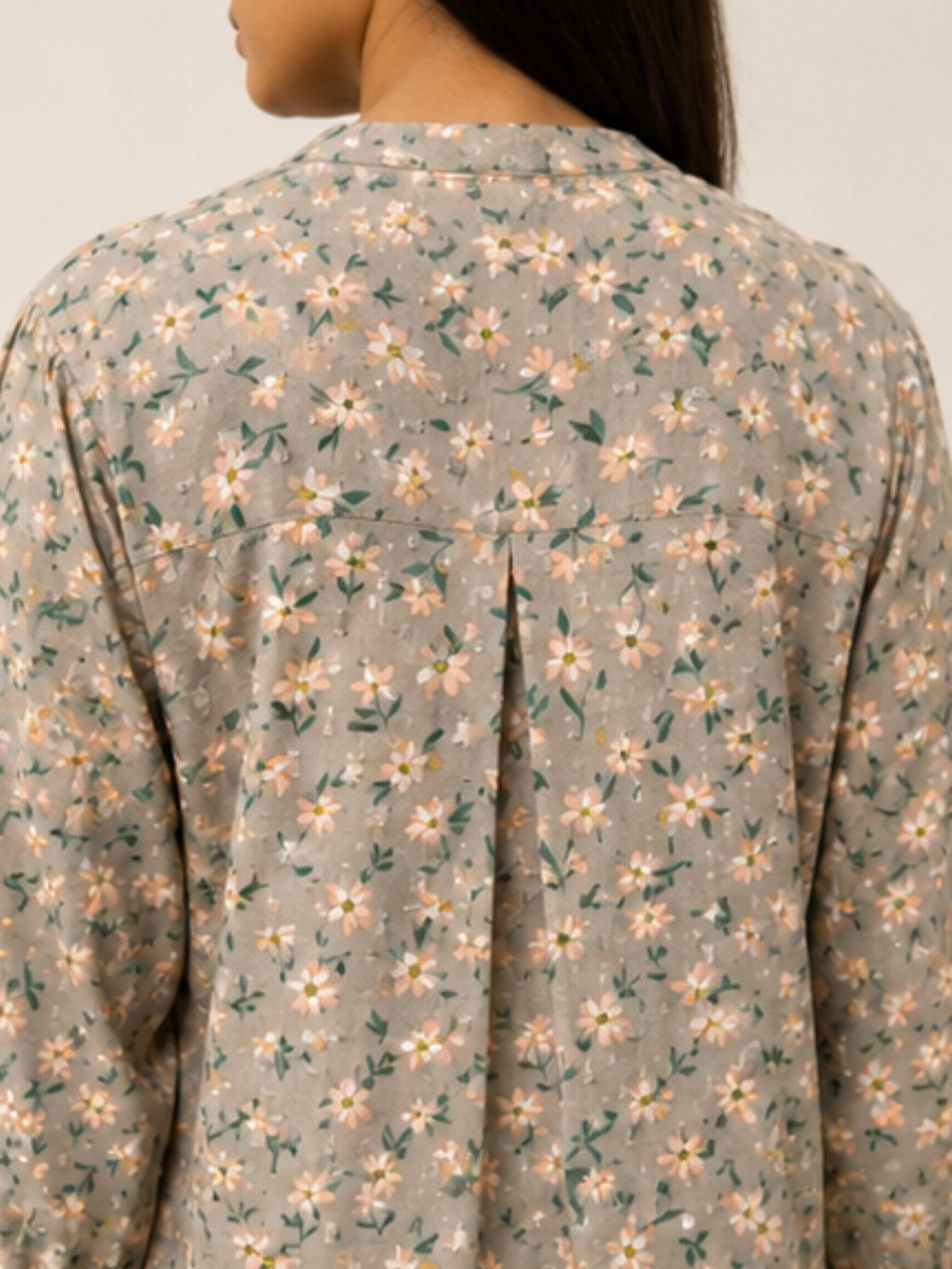 Flower Print Brown op for Women